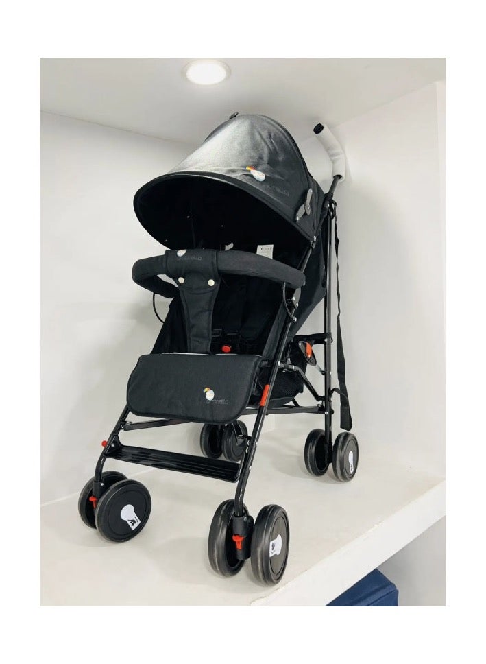 umbrella Z 2 Black Lightweight Compact Stroller – Hypoallergenic and Foldable with Sun Protection - Image 2