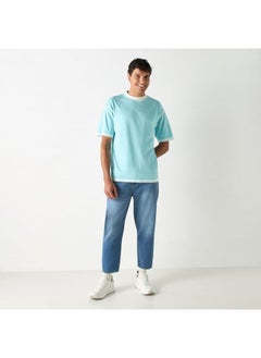 Lee Cooper Lee Cooper Relaxed Fit Solid Mid-Rise Jeans with Pockets  - Image 2