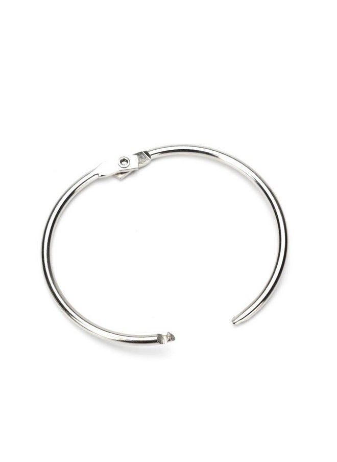Coideal Loose Leaf Binder Rings 2.5 Inch, 20 Pack Large Openable Metal Book Rings, Easy To Open And Close, Silver Circular Shower Curtain Ring Loops For Drape, Bathroom, Office (2 1/2 Inch)  - Image 1