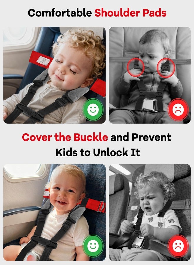 Duythy Airplane Harness for Toddlers with Soft Shoulder Pad Child Airplane Safety Travel Harness for Kids Baby Travel Essentials for Flying with Toddler Must Haves Toddler Plane Essentials - Image 3