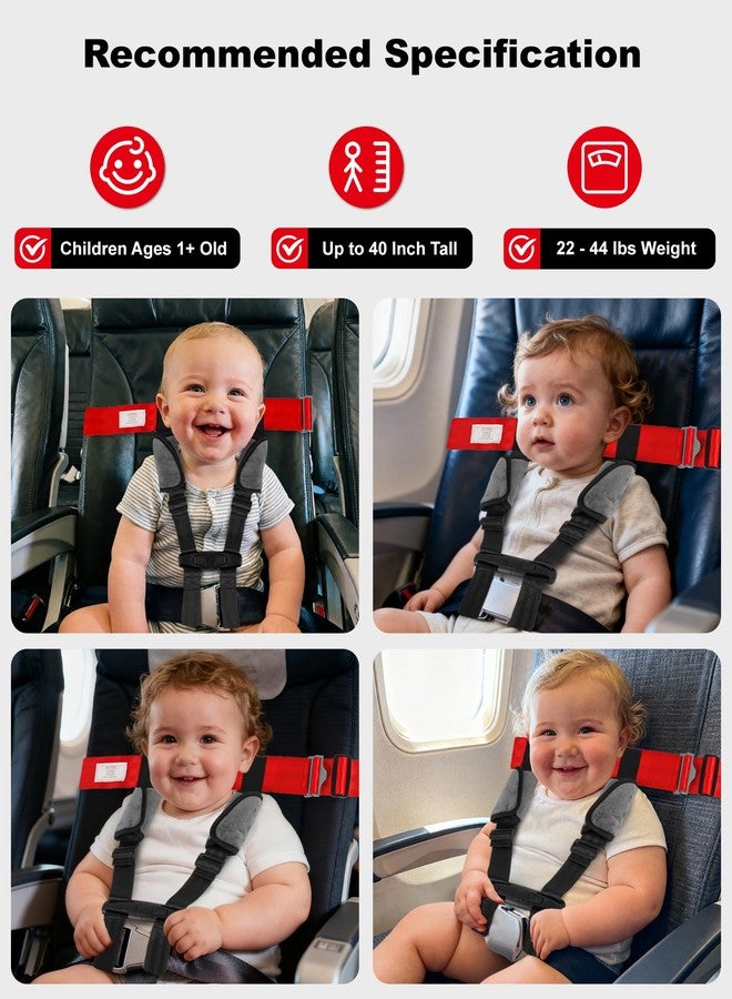 Duythy Airplane Harness for Toddlers with Soft Shoulder Pad Child Airplane Safety Travel Harness for Kids Baby Travel Essentials for Flying with Toddler Must Haves Toddler Plane Essentials - Image 5