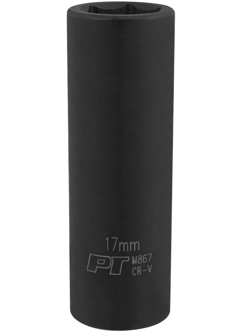 Performance Tool Performance Tool M867 1/2 Drive 6pt Impact Socket, 17mm 