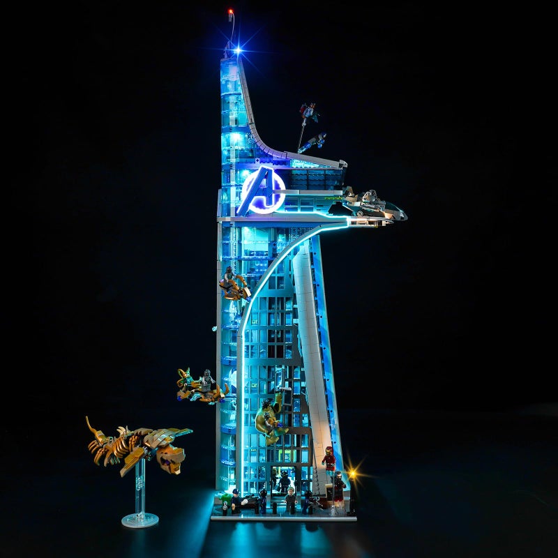 Hilighting Upgraded Led Light Kit for Lego Avengers Tower Battle Building Toy Set Compatible with Lego 76269 Model Not Included - Image 3