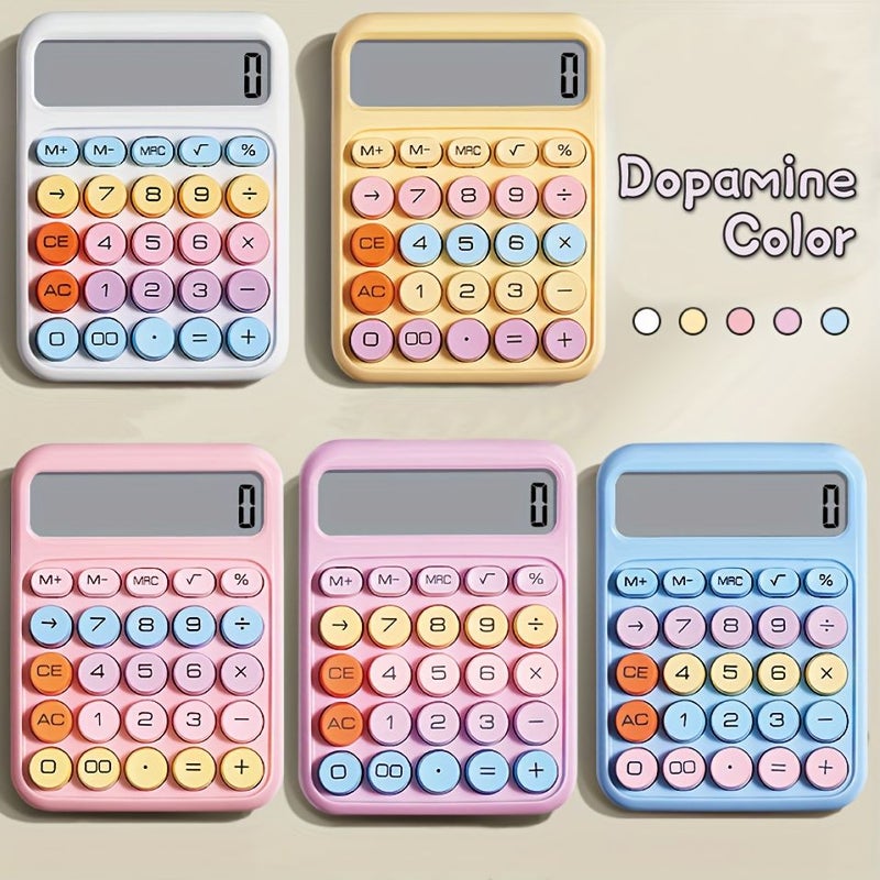 Blue Dopamine Calculator Colorful Mechanical Keypad With Tactile Clicky Feel For School Office Finance Desktop - Image 5