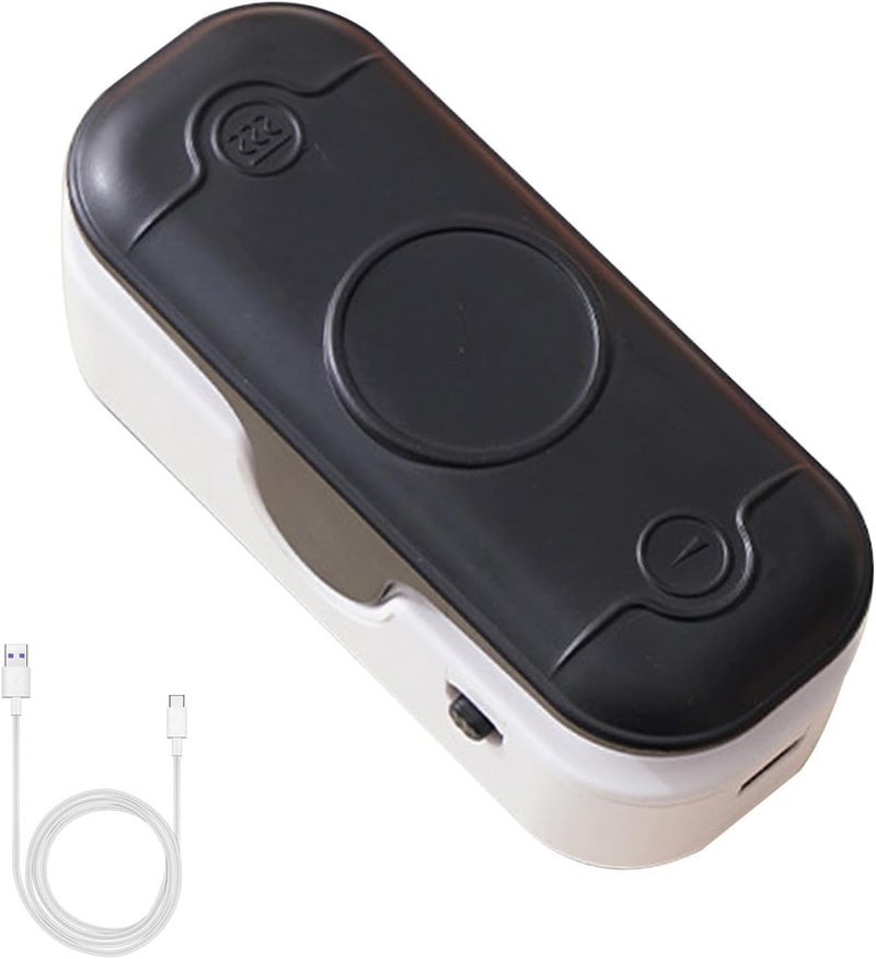 RAMPKD Mini Bag Sealer Machine 2 in 1 Heat Sealer with Cutter Bag Sealer with Cutter Portable Resealer Food Sealing Machine Mini Sealing Machine for Plastic Bags Food Storage Snacks Black - Image 2