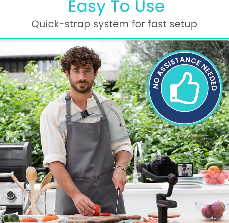 Vive Shoulder Brace for Women  Injury Recovery Compression Support Sleeve  for Rotator Cuff Injuries Arthritis Sprain Dislocation PT  Targeted Inflammation Pain Relief Grey Medium - Image 5