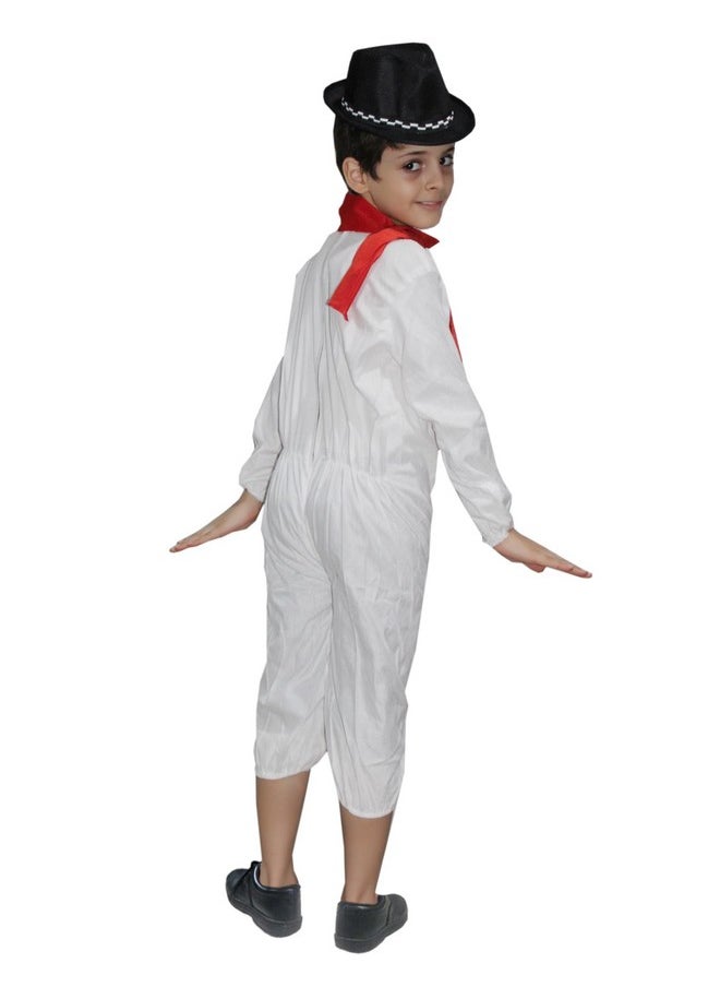 Kaku Fancy Dresses Kaku Fancy Dresses Fairy Tales Snow Man Costume -White & Red, 7-8 Years, For Boys  - Image 2