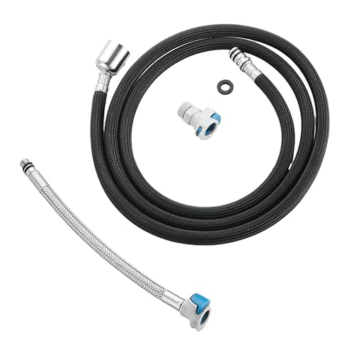 QUAN HUA Pull Down Kitchen Faucet Hose Replacement M151MM X G12360 Rotatable With Quick Connect 59Inch for Pluggable Nylon HoseCompatiblity for WOWOWOWOFANFORIOUSAPPASOWEWE facuet parts - Image 1