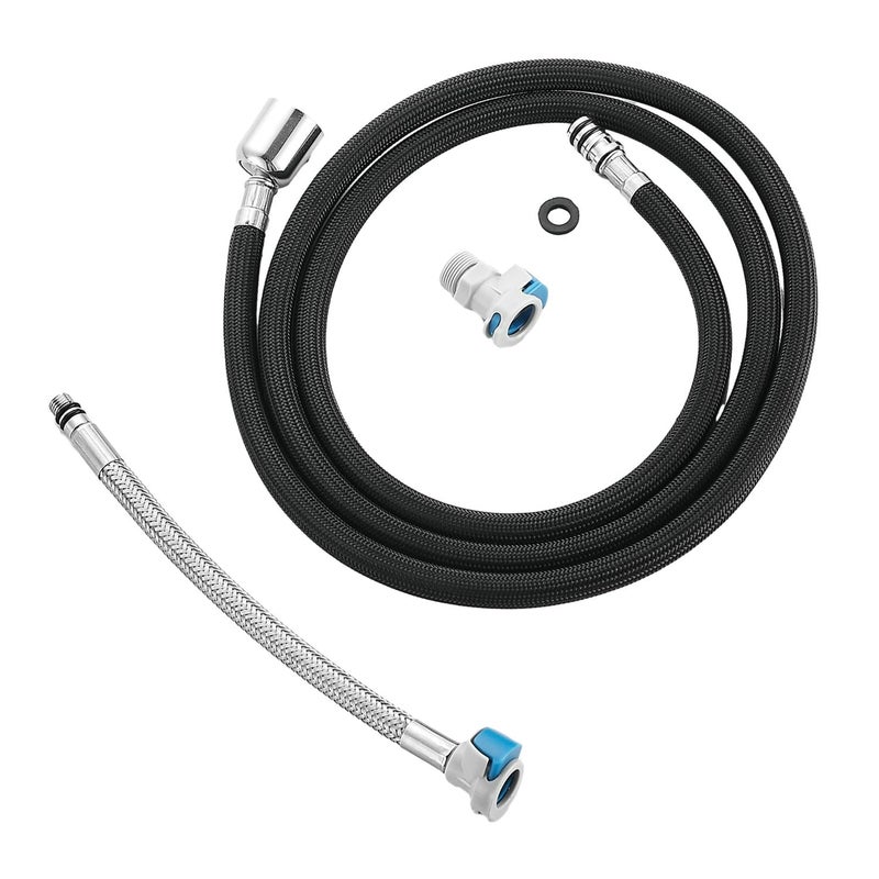 QUAN HUA Pull Down Kitchen Faucet Hose Replacement M151MM X G12360 Rotatable With Quick Connect 59Inch for Pluggable Nylon HoseCompatiblity for WOWOWOWOFANFORIOUSAPPASOWEWE facuet parts - Image 2