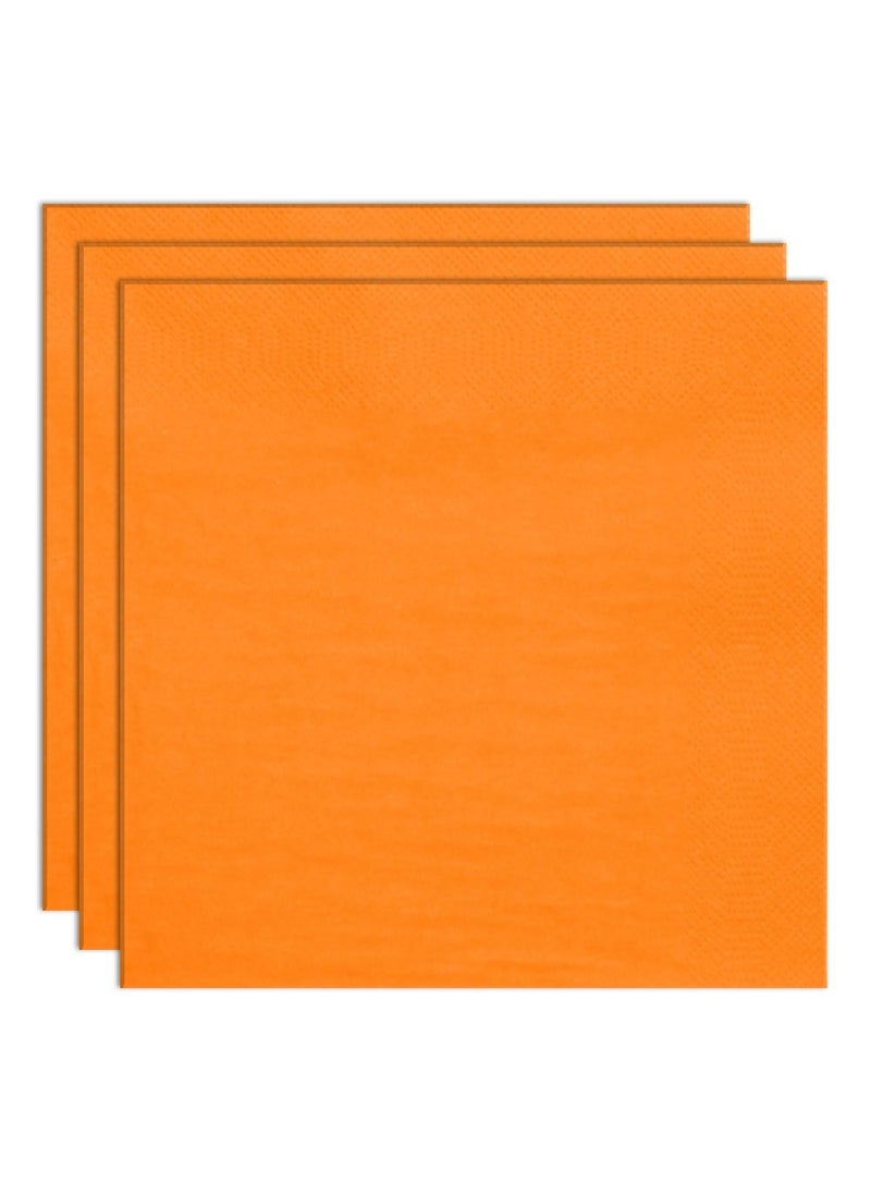 Orange Paper Napkins 24cm 20-Pack
