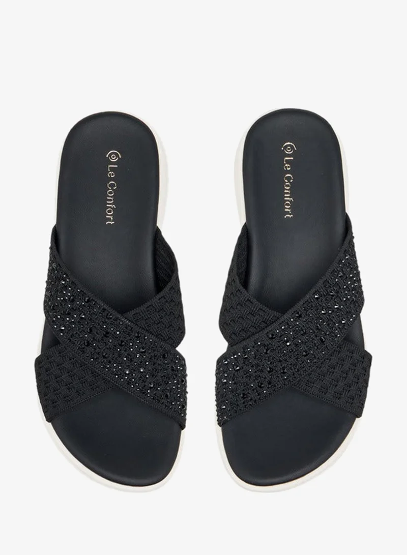 لو كونفورت صنادل بحزام متقاطع مزخرف