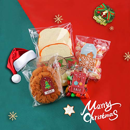 NEOACT 950 PCS Clear Resealable Cellophane Bags 4 Sizes with 3.5×5，3.9×5.9, 5×6.6, 5.9×9 Inches Good for Bakery, Snacks, Candle, Soap, Cookie, Jewelry, Cards - Image 3
