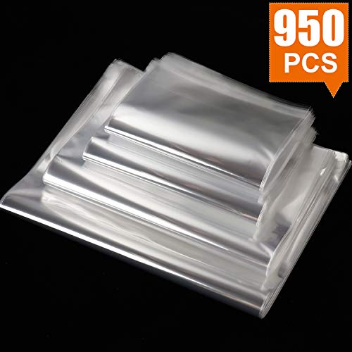 NEOACT 950 PCS Clear Resealable Cellophane Bags 4 Sizes with 3.5×5，3.9×5.9, 5×6.6, 5.9×9 Inches Good for Bakery, Snacks, Candle, Soap, Cookie, Jewelry, Cards - Image 2