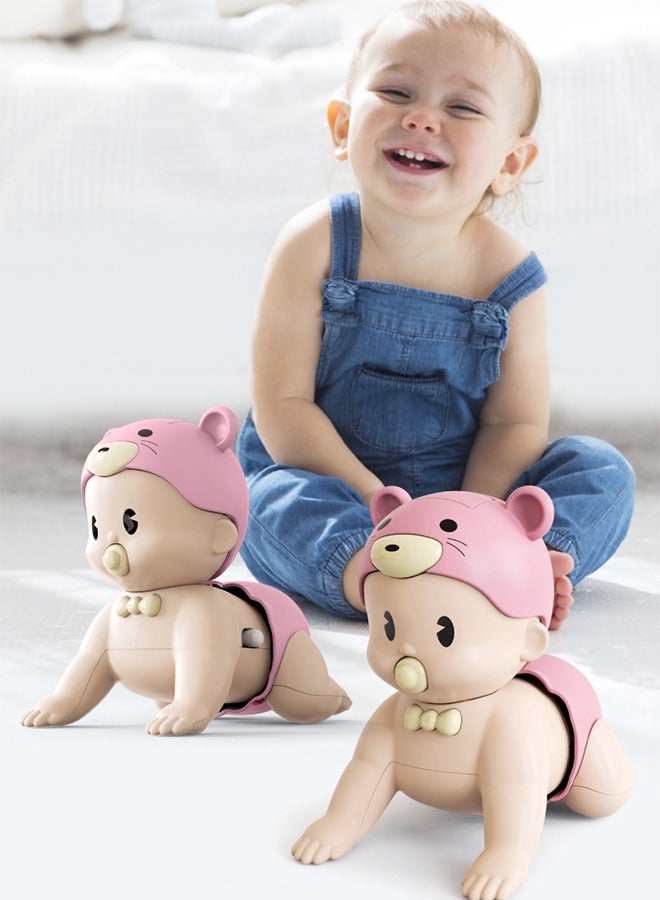 GROIC Musical Crawling Baby Doll Crawling Toy Lovely Interactive Plaything for Toddlers-Red - Image 3