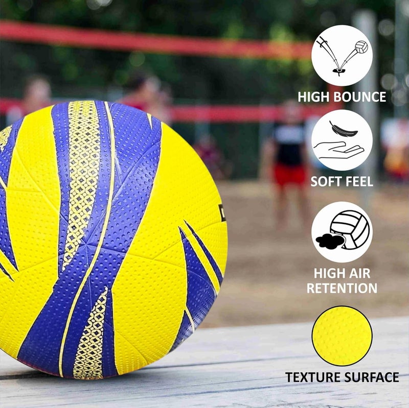 BOLT Combo Volleyball Twister with Net 360N, Pump & Wristband (Ball+Net+Pump+Wristband) - Image 4