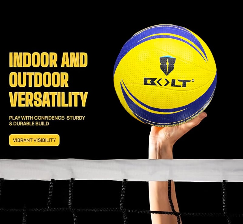 BOLT Combo Volleyball Twister with Net 360N, Pump & Wristband (Ball+Net+Pump+Wristband) - Image 5