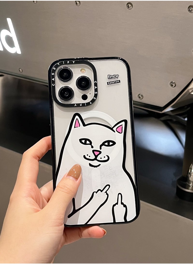 For iPhone 15 Pro Max Case Magnetic Adsorption Phone Cover