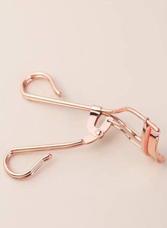 مكبس رموش احترافي، ذهبي وردي، من الفولاذ المقاوم للصدأ مع مقبض زنبركي مريح LRGC4 - Image 1