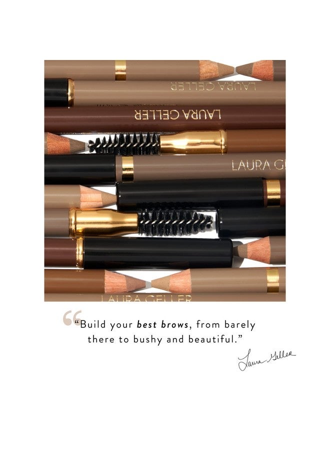 LAURA GELLER NEW YORK Bravo Brows Soft Pencil + Brush, Dark Brown - Image 5