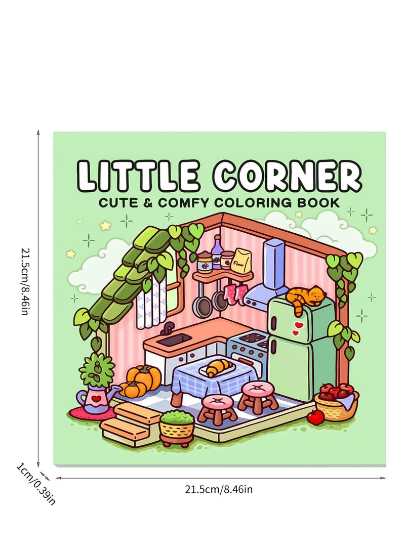 Coloring Book for Kids – Cute  Relaxing Colouring Book, Simple  Kawaii Designs, Color Drawing for Children's Leisure and Entertainment - Image 4