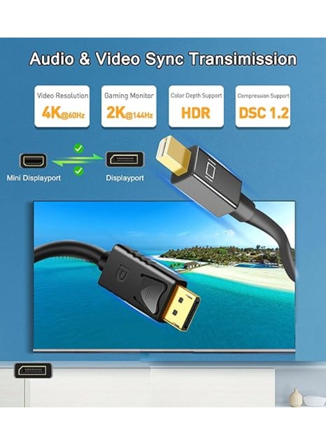 Mini DisplayPort to DisplayPort Cable – 4K Ready, High-Speed Data Transmission - Image 4