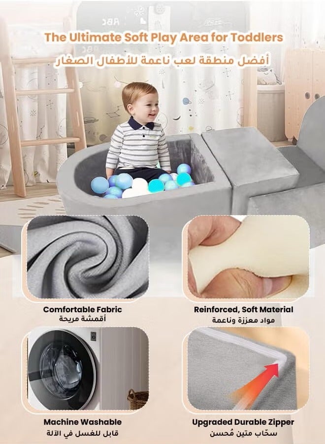 XiuWoo Soft Play Couch for Toddlers – Montessori Foam Climbing Activity Center, Indoor Playground Sofa for Kids, Educational and Safe  - Image 2