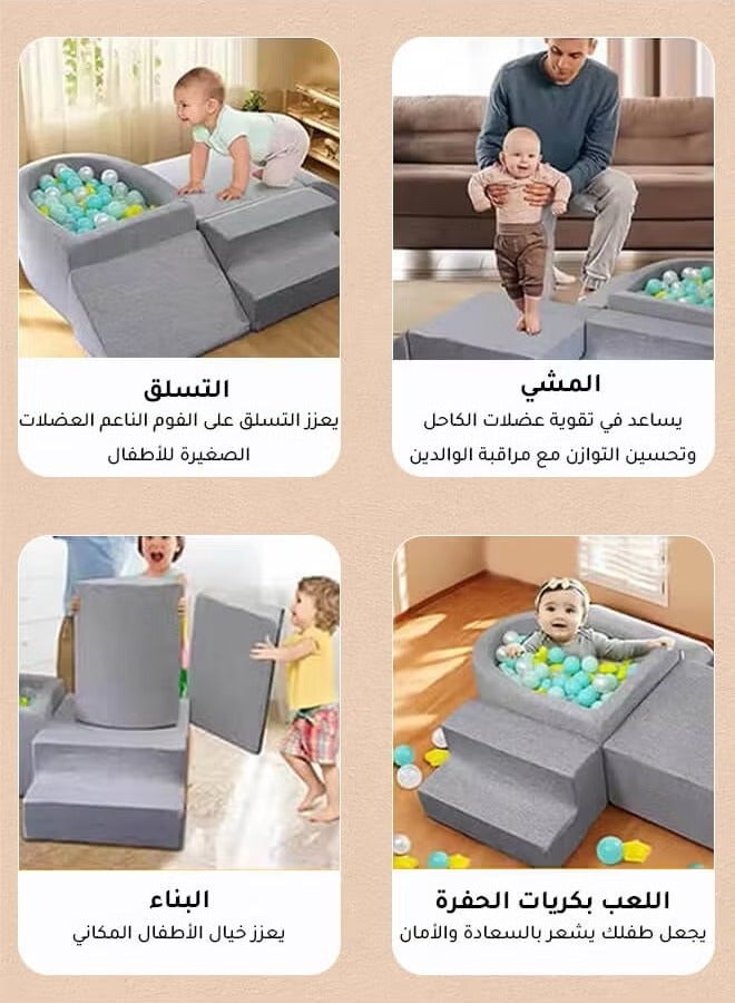 XiuWoo Soft Play Couch for Toddlers – Montessori Foam Climbing Activity Center, Indoor Playground Sofa for Kids, Educational and Safe  - Image 3