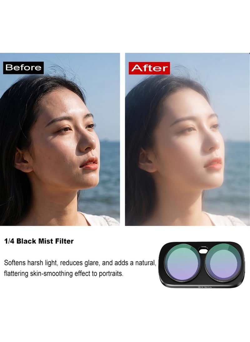CYNOVA For Luna Ultra Filters Kit for Insta360 Luna Ultra Accessories, 3-Piece | Include Adjustable CPL, Anti-light pollution whitening filter, Black Mist 1/4, Magnetic Quick-Release Lens Filter Set - Image 5