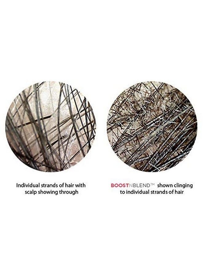 BOOST N BLEND - Medium Brown Female Hair Thickening Fibersvegan Extra Cling Scalp Concealer Fiber Powder Hair Filler For Thinning Hair & Visible Scalp (25G/0.88Oz) The Only Female Cotton Hair Fibre - Image 1