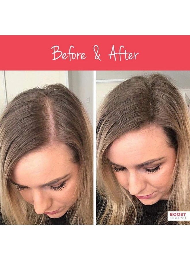 BOOST N BLEND - Medium Brown Female Hair Thickening Fibersvegan Extra Cling Scalp Concealer Fiber Powder Hair Filler For Thinning Hair & Visible Scalp (25G/0.88Oz) The Only Female Cotton Hair Fibre - Image 1
