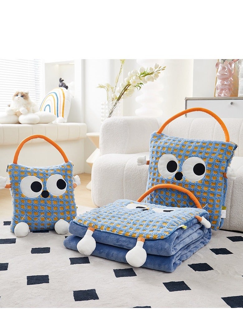 Pillow And Blanket Can Be Used For Both Car And Sofa Cushions, Suitable For Travel, Airplanes, Trains, Beds, Offices, And Rest  - Image 1