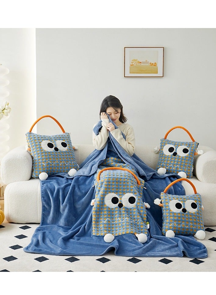 Pillow And Blanket Can Be Used For Both Car And Sofa Cushions, Suitable For Travel, Airplanes, Trains, Beds, Offices, And Rest  - Image 2