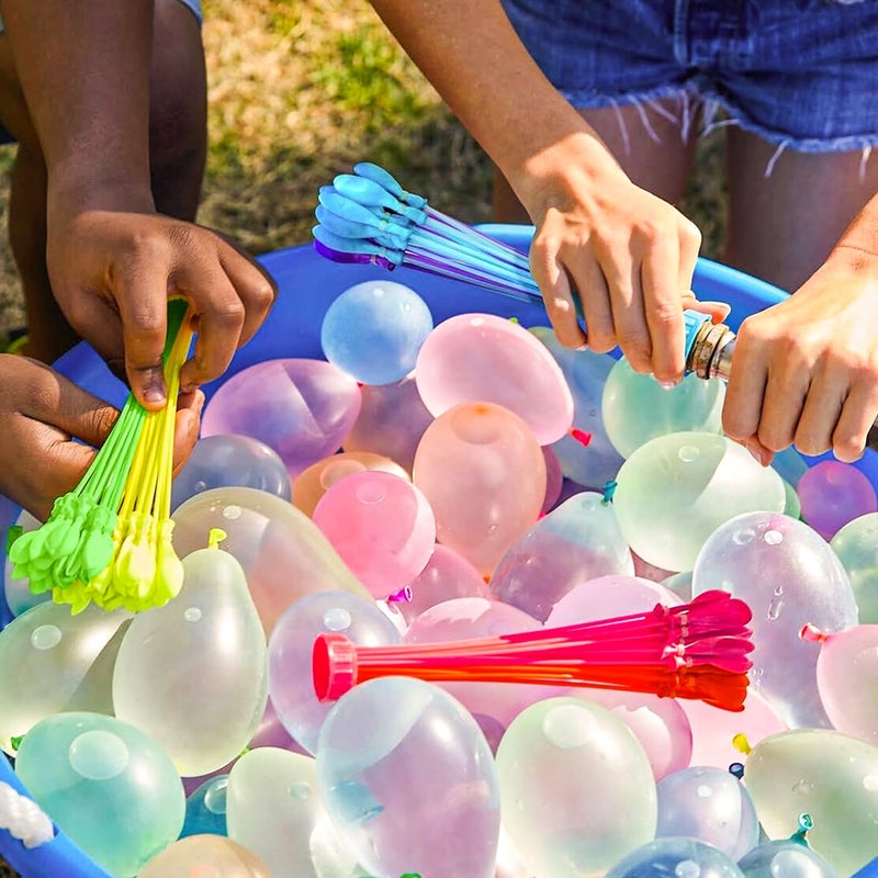 Oblivion Holi Water Balloons 111 Pcs - Automatic Fill & Tie Magic Water Balloons, Summer Water Magic, Multicolor Instant 3 Bunches for Kids, Perfect Holi Festival, Party & Outdoor Fun (Pack of 1) - Image 4
