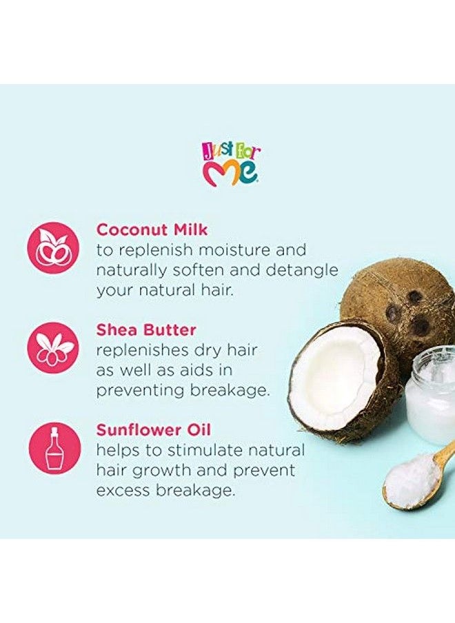 Just for Me - L Hair Milk Silkening Conditioner Nourishes For Softness & Bounce With Coconut Milk Shea Butter Vitamin E & Sunflower Oil 13.5 Ounce (3 Pack) - Image 1
