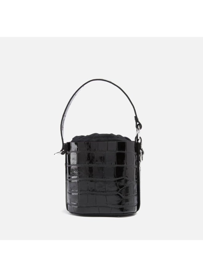VIVIENNE WESTWOOD Daisy Croc Embossed Drawstring Bucket Bag - Image 3