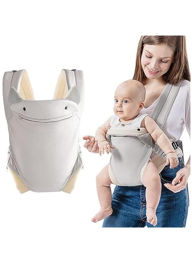 Gonice Baby Carrier, Ergonomic Infant Carrier with Hip Seat Lumbar Support,Multi-Position Front and Back Breathable Carrier Slings for Newborn, Infant & Toddler 7-45 Pounds (C)  - Image 1