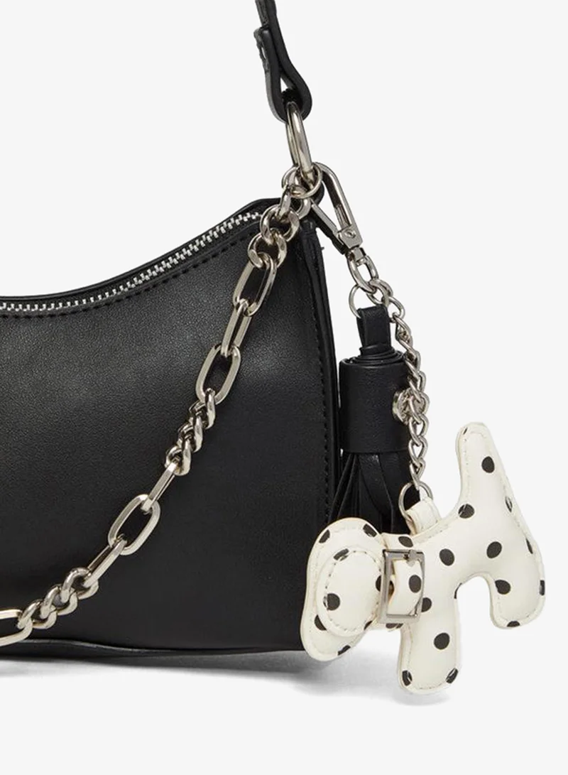 Steve Madden Black Bmika Smooth Black Women's Shoulder Bag for Women | Best Price UAE
