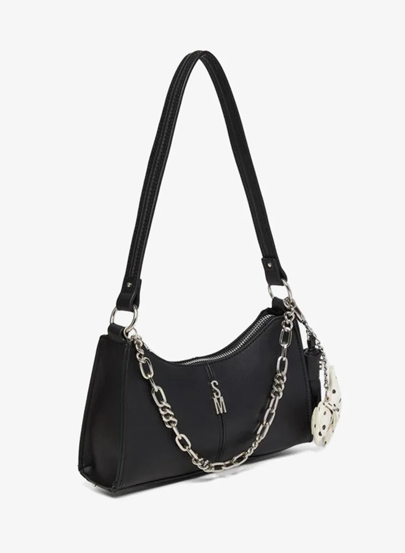 Steve Madden Black Bmika Smooth Black Women's Shoulder Bag for Women | Best Price UAE