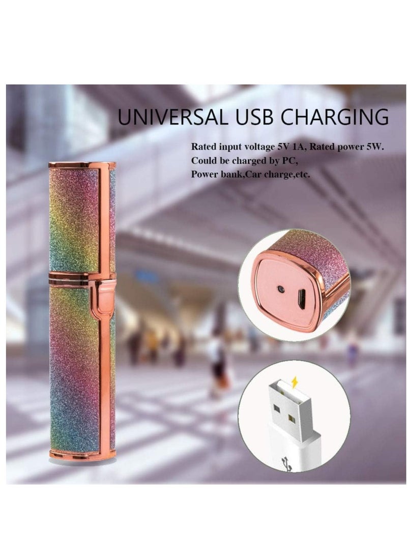 ELTRAZONE Rechargeable Eyebrow Trimmer & Facial Hair Remover for Women, 2 in 1 USB Charging Eyebrow Razor with Built-in LED Light, Eyebrow & Painless Hair Remover - Image 4