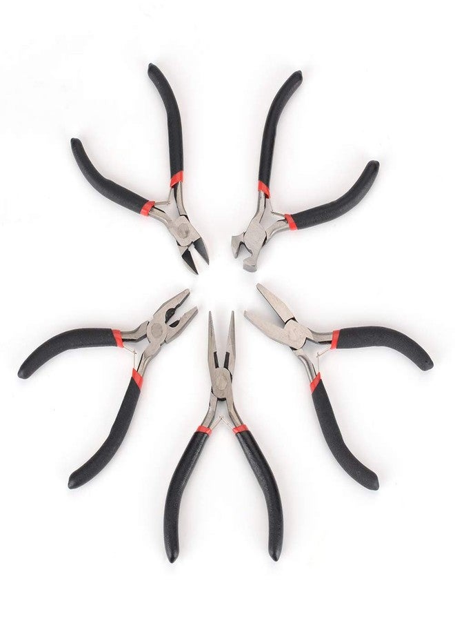 FLZOSPER Mini Combination Pliers，4.5-inch CR-V Multifunction Precision Pliers Stripper Hand Jewellery Making Tool Beading Wire Pliers - Image 4