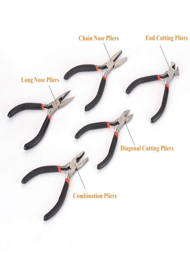 FLZOSPER Mini Combination Pliers，4.5-inch CR-V Multifunction Precision Pliers Stripper Hand Jewellery Making Tool Beading Wire Pliers - Image 3