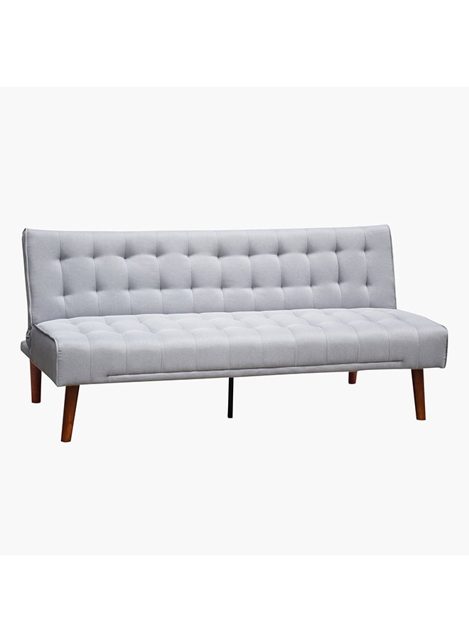 Home Box Gibson 3-Seater Grey Fabric Sofa Bed 86 x 85 x 178 cm  - Image 2
