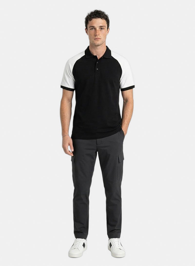 Ravin Men'S Raglan Contrast Sleeve Polo Shirt - Image 3
