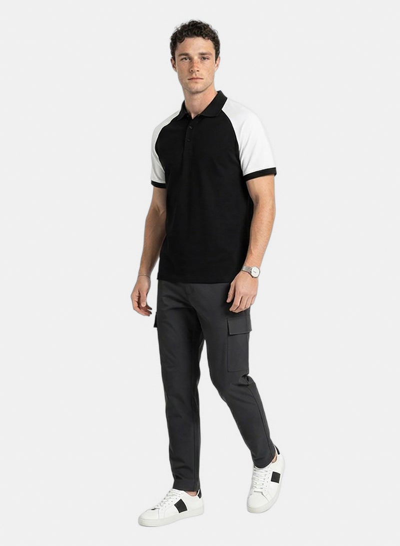 Ravin Men'S Raglan Contrast Sleeve Polo Shirt - Image 4