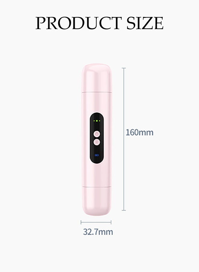 DUNISO 2 in 1  Dual Head Electric  Bikini Trimmer for Women, IPX7  Waterproof Painless Body Hair Trimmer ,Cordless Shaver with Type-C Charging,Pink - Image 2