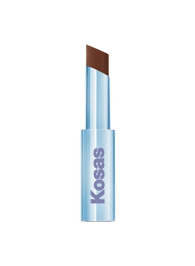 Kosas Wet Stick Sheer Glossy Lipstick _Cinnamon Spritz - Warm Rich Brown - Image 1
