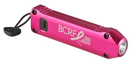 Streamlight 88824 Wedge XT 500Lumen 1900Candela Flat Everyday Carry Flashlight Includes USBCable and Pocket Lanyard Pink BCRF Edition - Image 1