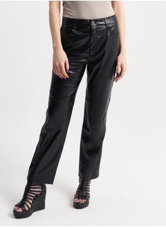 High-Gloss Black Faux Leather Crocodile Print Pants - pzsku/ZC1DDBE900D1EBDBEF56AZ/45/_/1732957156/4e851c60-8161-4f92-8d4c-51cdfcbaf529