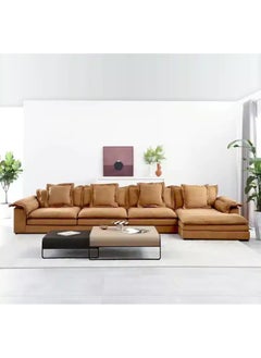Modern Velvet Adjustable L-Shaped Corner Sofa - 89x180x434 cm