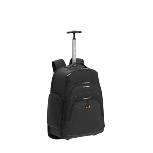 EVERKI Atlas 30L Wheeled Laptop Backpack – Carry-On Travel Backpack for Women & Men – Fits 13 to 17.3-Inch Laptops with Adjustable Compartment – Rolling Backpack for Travel – Black (EKP122) - Image 4